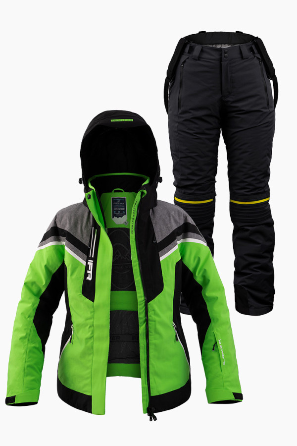 Women's ski suit FREEVER 21625-7607 light green