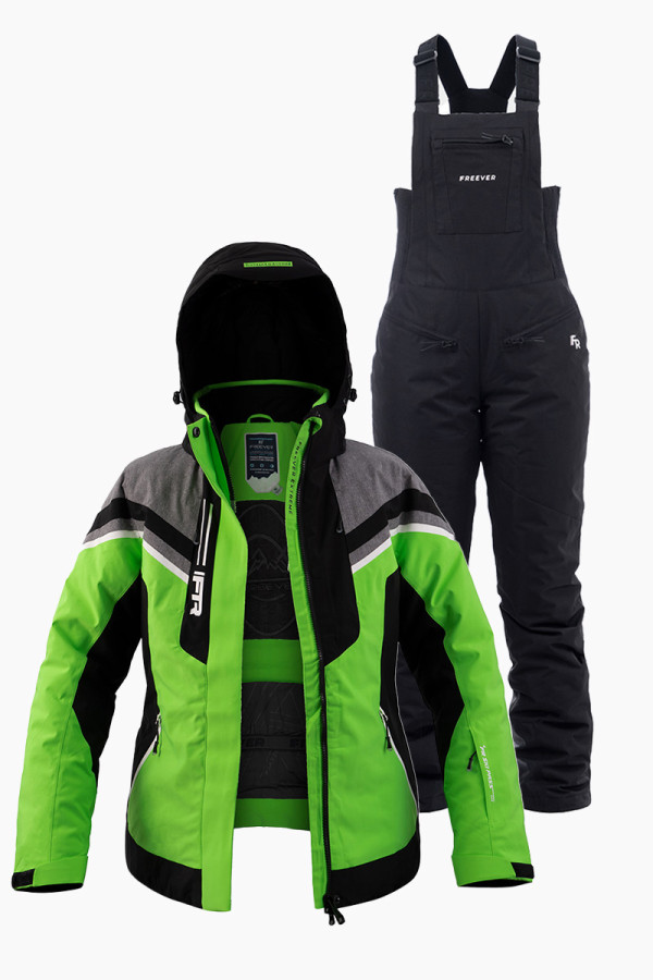 Women's ski suit FREEVER 7901-21625 light green