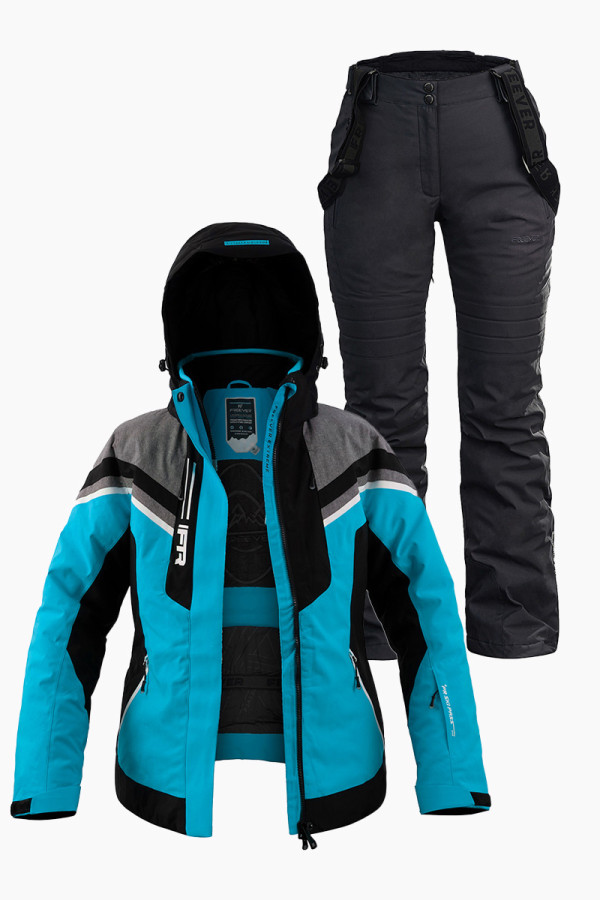 Women's ski suit FREEVER 21625-21652 turquoise