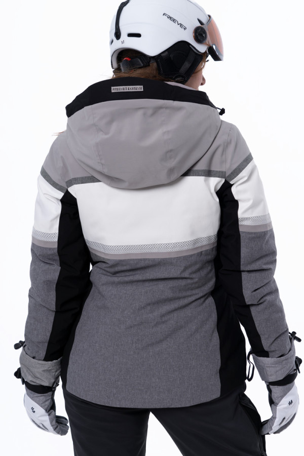 Women's ski jacket Freever AF 21626 beige, Фото №8- freever.ua