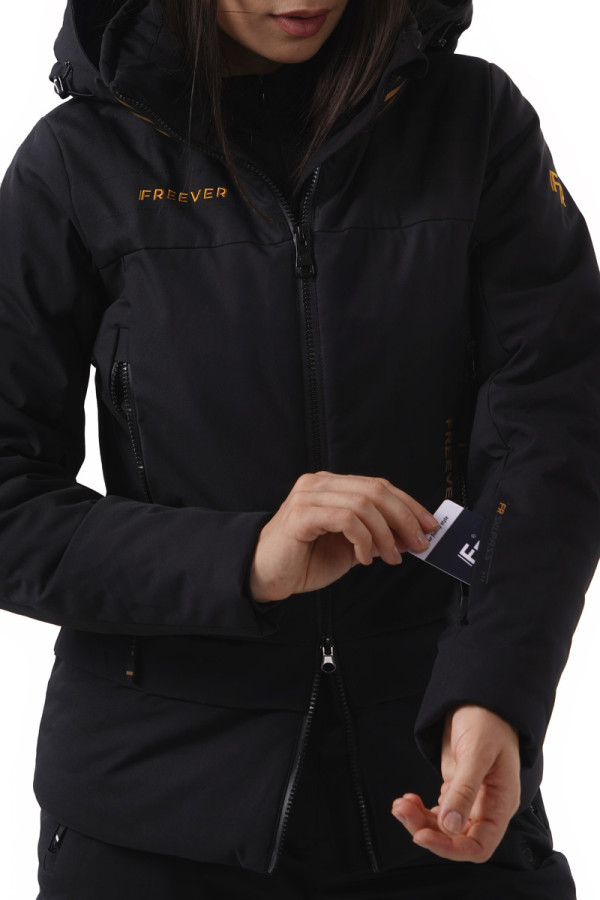 Women's ski jacket Freever NF 21627 black, Фото №2- freever.ua