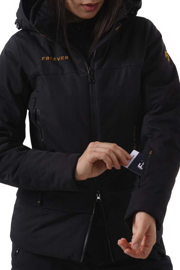 Women's ski jacket Freever NF 21627 black, Фото №2- freever.ua