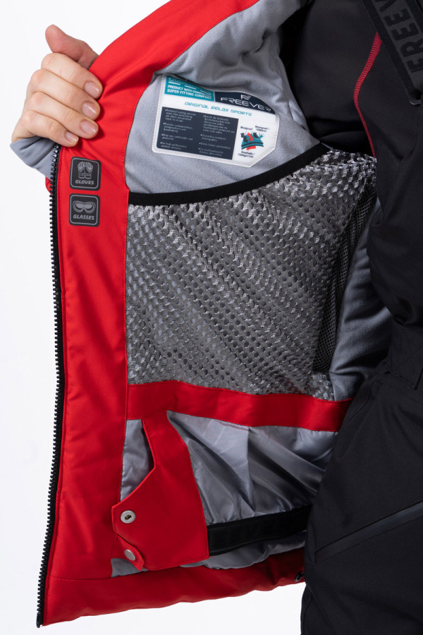 Women's ski jacket Freever NF 21627 red, Фото №2- freever.ua