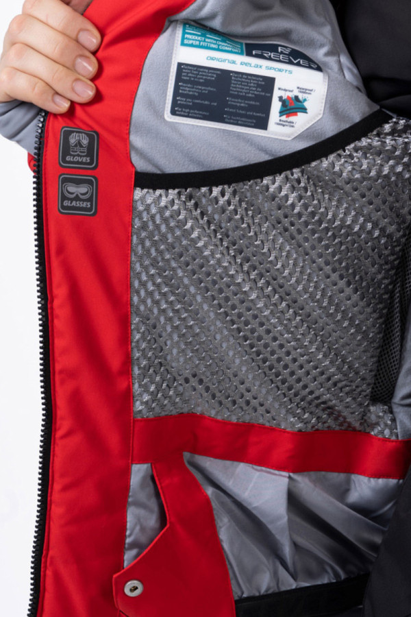 Women's ski jacket Freever NF 21627 red, Фото №2- freever.ua