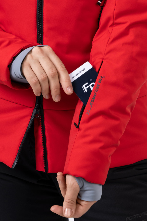 Women's ski jacket Freever NF 21627 red, Фото №3- freever.ua