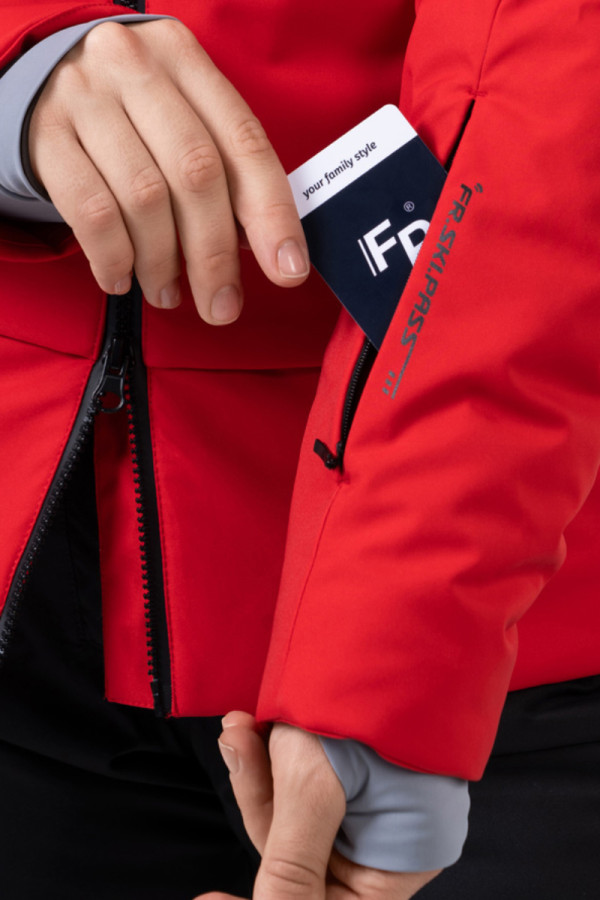 Women's ski jacket Freever NF 21627 red, Фото №3- freever.ua