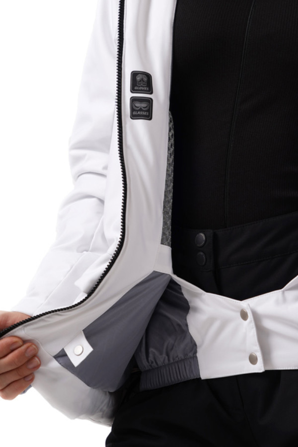 Women's ski jacket Freever NF 21627 white, Фото №4- freever.ua