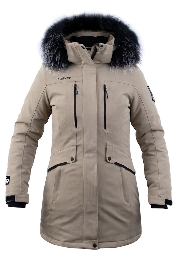 Parka women Freever AF 21628 beige, Фото №3- freever.ua