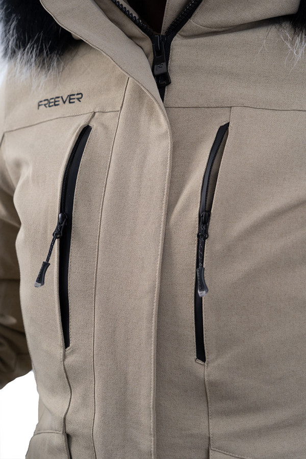 Parka women Freever AF 21628 beige, Фото №5- freever.ua