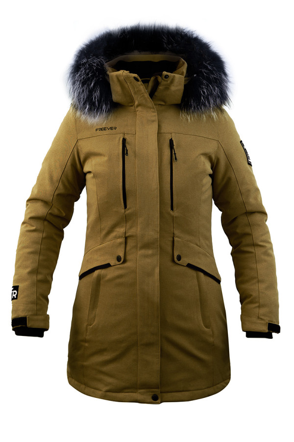 Parka women Freever AF 21628 mustard, Фото №3- freever.ua