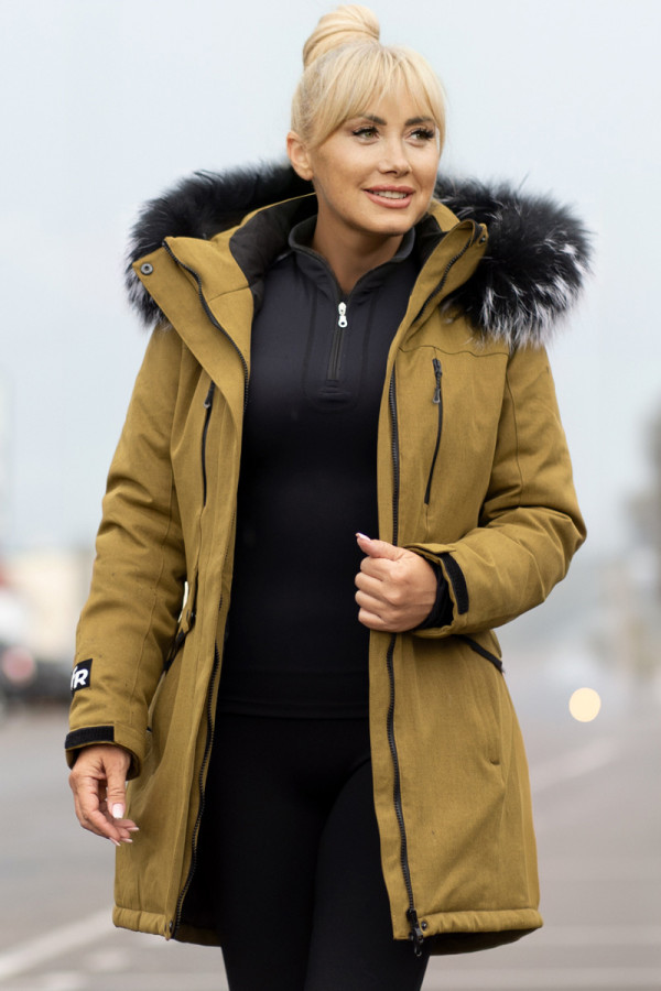 Parka women Freever AF 21628 mustard, Фото №4- freever.ua