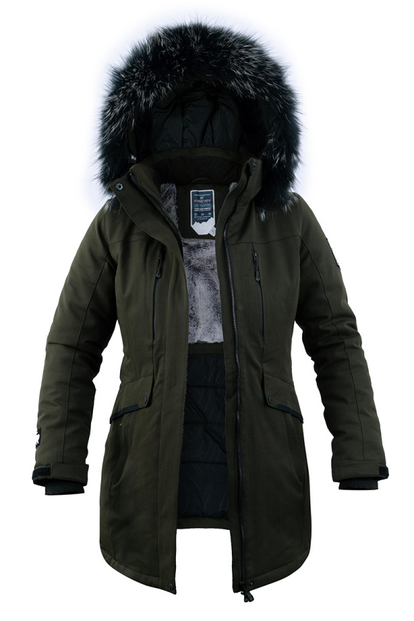 Parka women Freever AF 21628 khaki