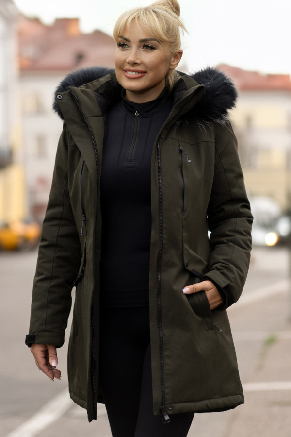 Parka women Freever AF 21628 khaki, Фото №2- freever.ua