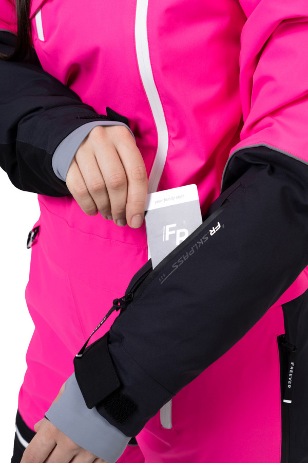 Women's snowboard jumpsuit Freever NF 21629 pink, Фото №4- freever.ua