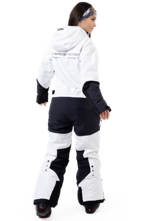 Women's snowboard jumpsuit Freever NF 21629 white, Фото №8- freever.ua