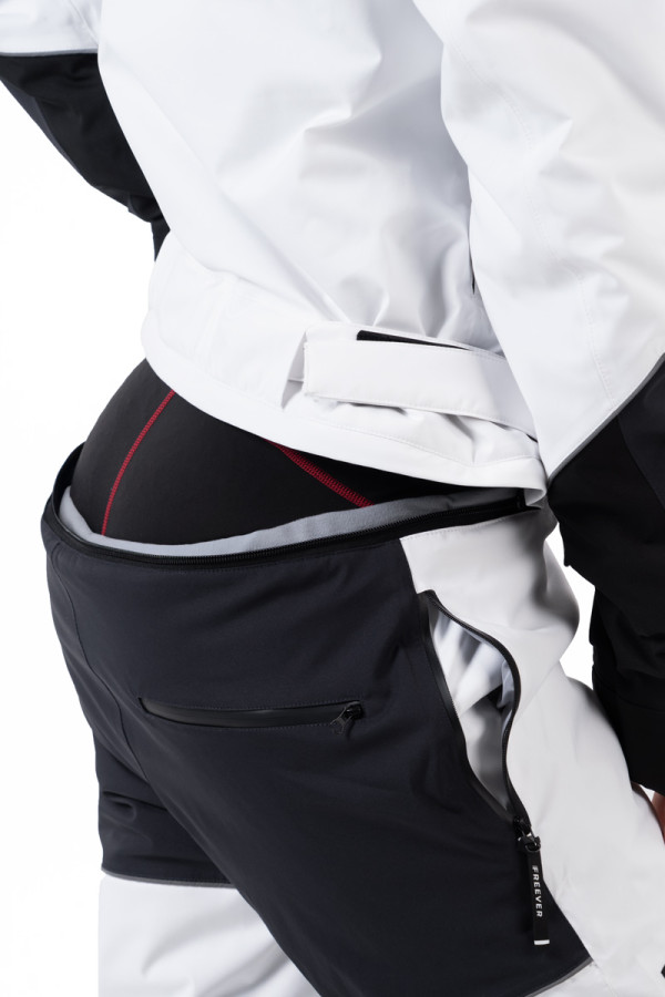 Women's snowboard jumpsuit Freever NF 21629 white, Фото №5- freever.ua