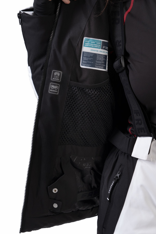 Women's ski jacket Freever NF 21630 white, Фото №4- freever.ua