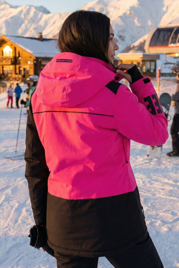 Women's Freever NF 21632 Pink Ski Jacket, Фото №6- freever.ua