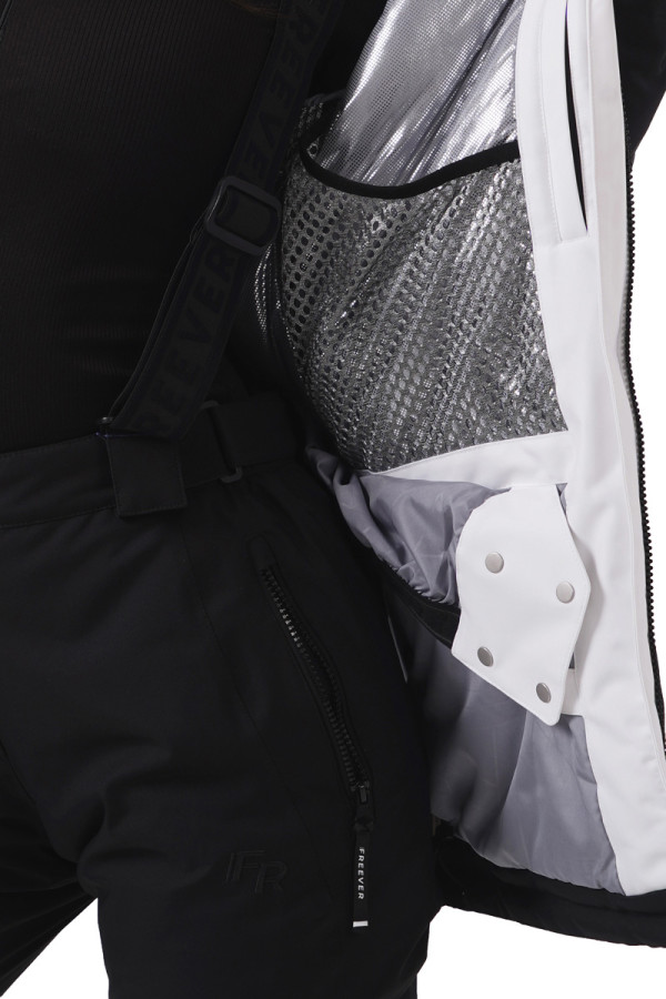 Women's ski jacket Freever NF 21632 white, Фото №5- freever.ua