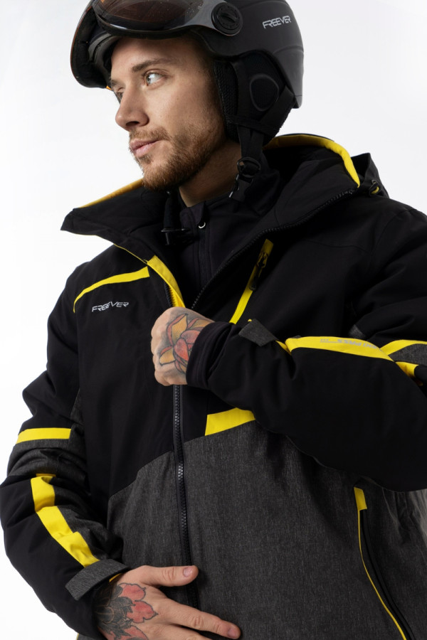 Men's ski jacket Freever AF 21635 black, Фото №7- freever.ua