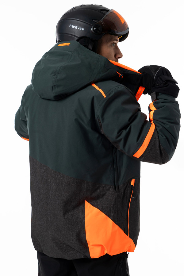 Men's Ski Jacket Freever AF 21635 Khaki, Фото №6- freever.ua