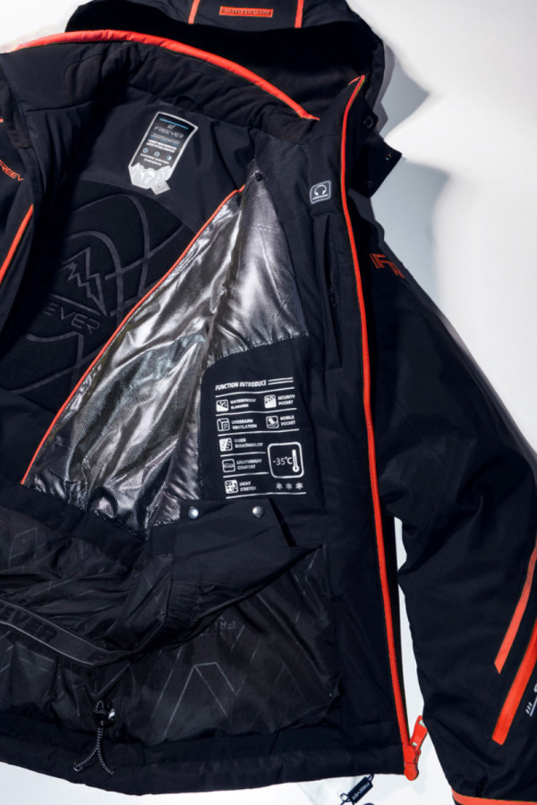 Men's ski jacket Freever AF 21636 orange, Фото №10- freever.ua