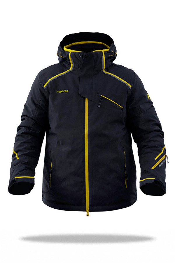 Men's ski jacket Freever AF 21636 yellow, Фото №4- freever.ua