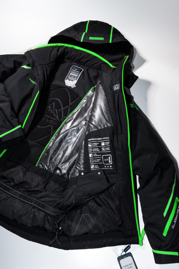 Men's ski jacket Freever AF 21636 light green, Фото №5- freever.ua