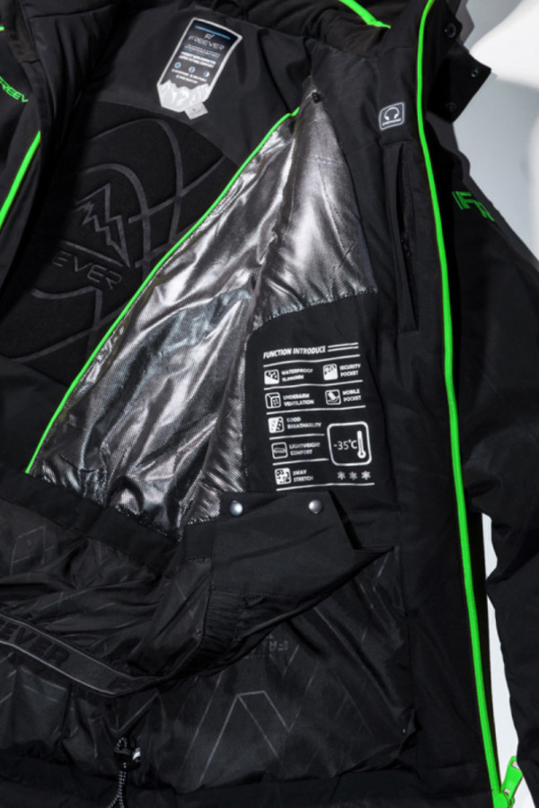 Men's ski jacket Freever AF 21636 light green, Фото №5- freever.ua