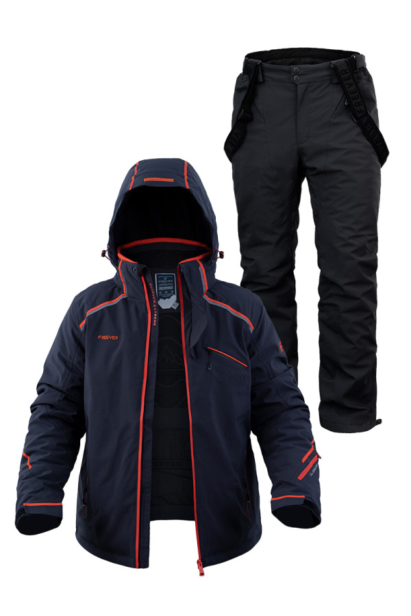 Men's ski suit FREEVER 21636-21693 orange