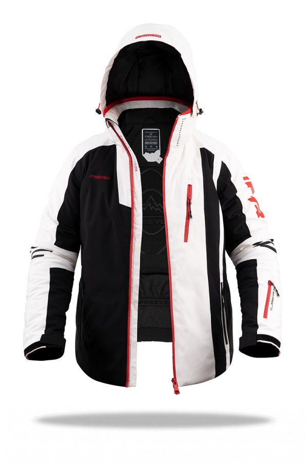 Men's ski jacket Freever AF 21637 white