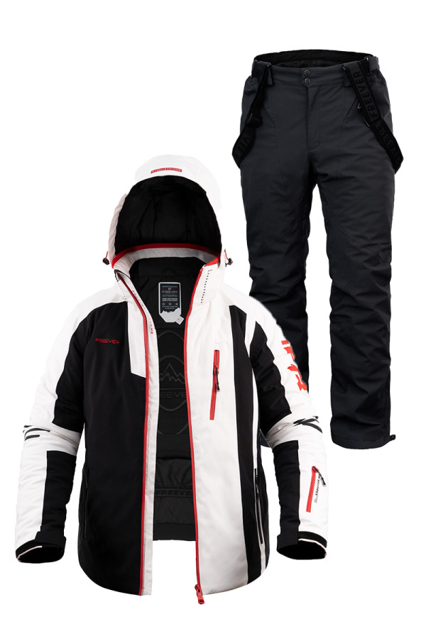 Men's ski suit FREEVER 21637-21693 white