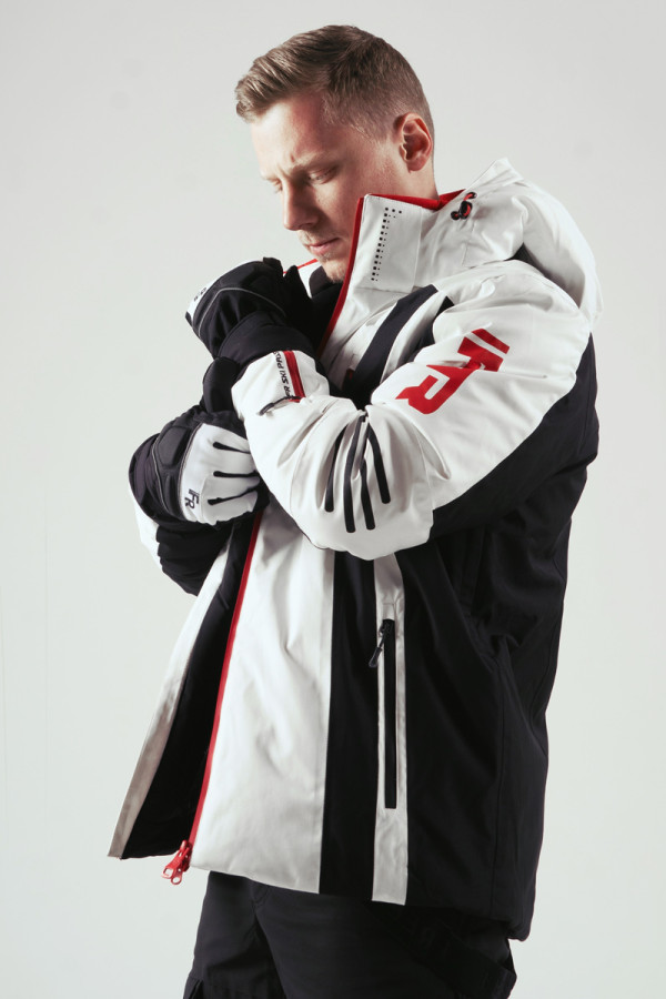 Men's ski jacket Freever AF 21637 white, Фото №2- freever.ua
