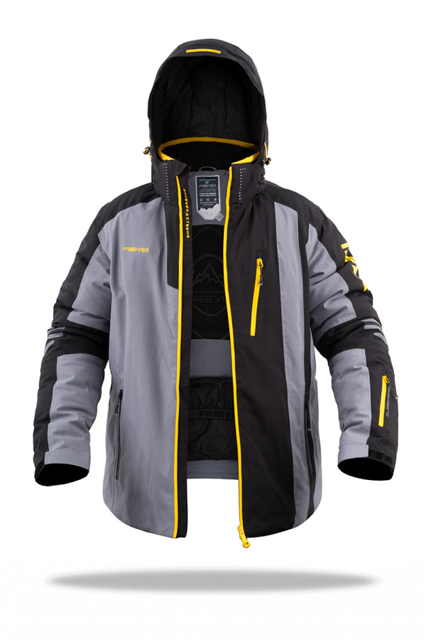 Men's ski jacket Freever AF 21637 gray