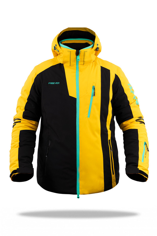 Men's ski jacket Freever AF 21637 yellow, Фото №2- freever.ua