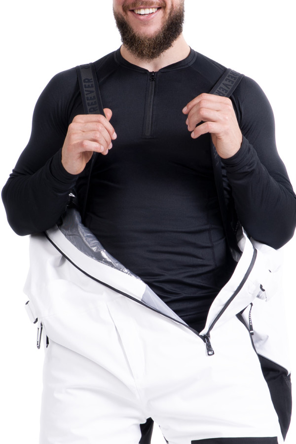 Men's snowboard jumpsuit Freever NF 21638 white, Фото №4- freever.ua