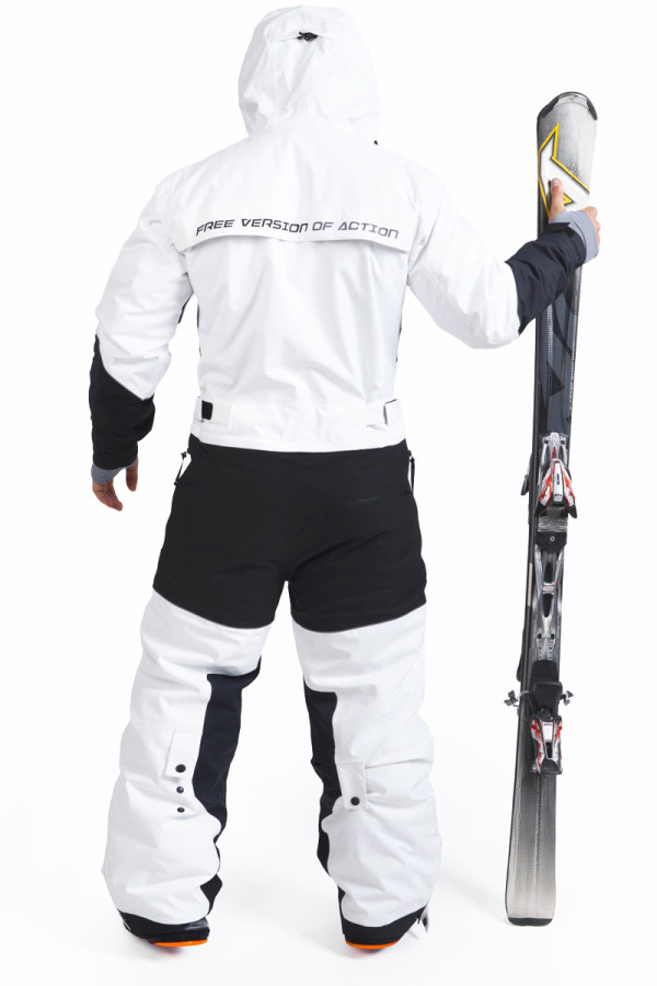 Men's snowboard jumpsuit Freever NF 21638 white, Фото №8- freever.ua