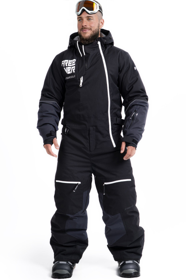Men's snowboard jumpsuit Freever NF 21638 black
