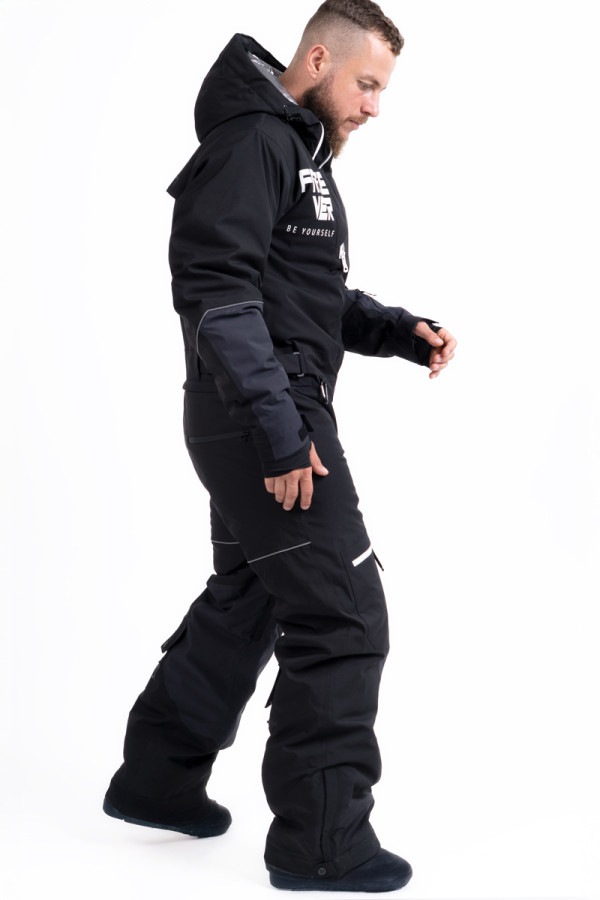 Men's snowboard jumpsuit Freever NF 21638 black, Фото №2- freever.ua