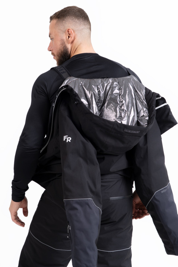 Men's snowboard jumpsuit Freever NF 21638 black, Фото №7- freever.ua