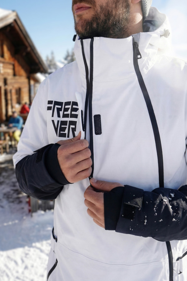Men's snowboard jumpsuit Freever NF 21638 white, Фото №3- freever.ua