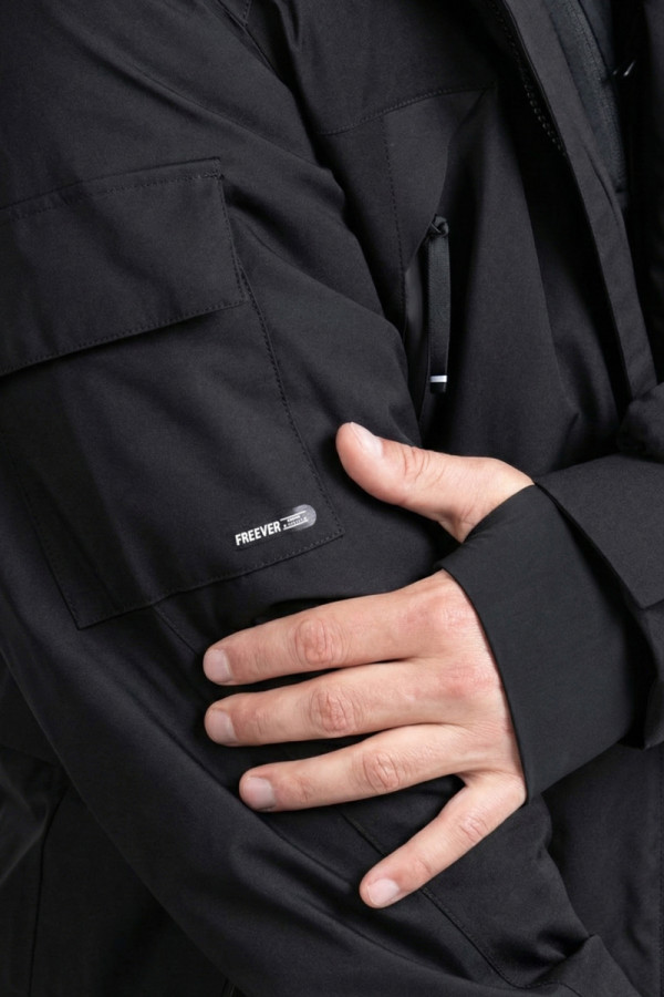 Men's Freever NF 21640 ski jacket (batallion) black, Фото №5- freever.ua