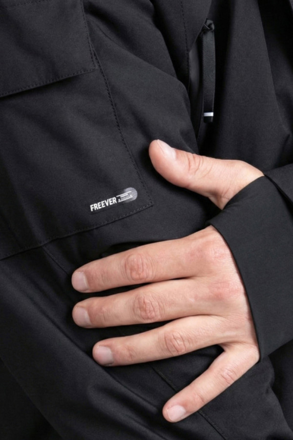 Men's Freever NF 21639 black ski jacket, Фото №4- freever.ua