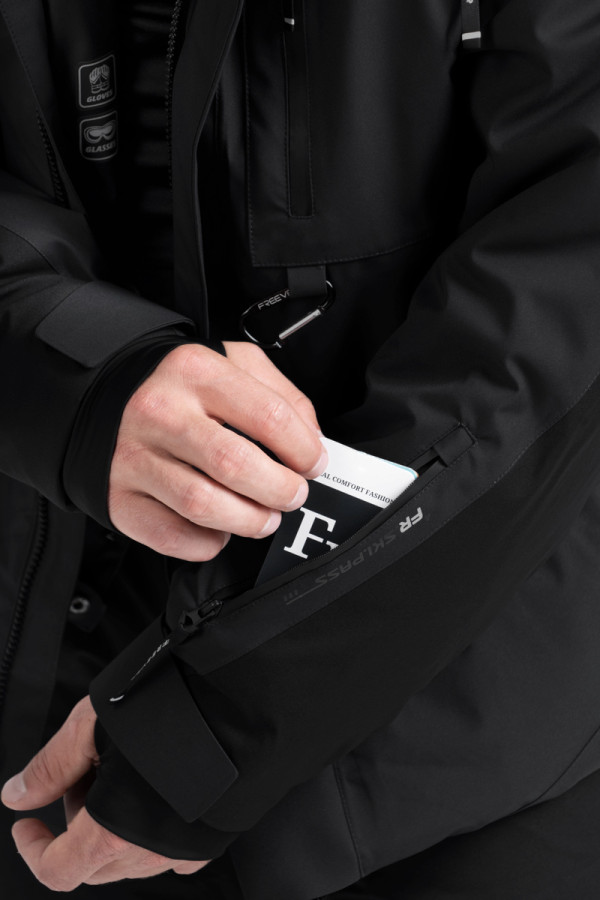 Men's Freever NF 21640 ski jacket (batallion) black, Фото №4- freever.ua