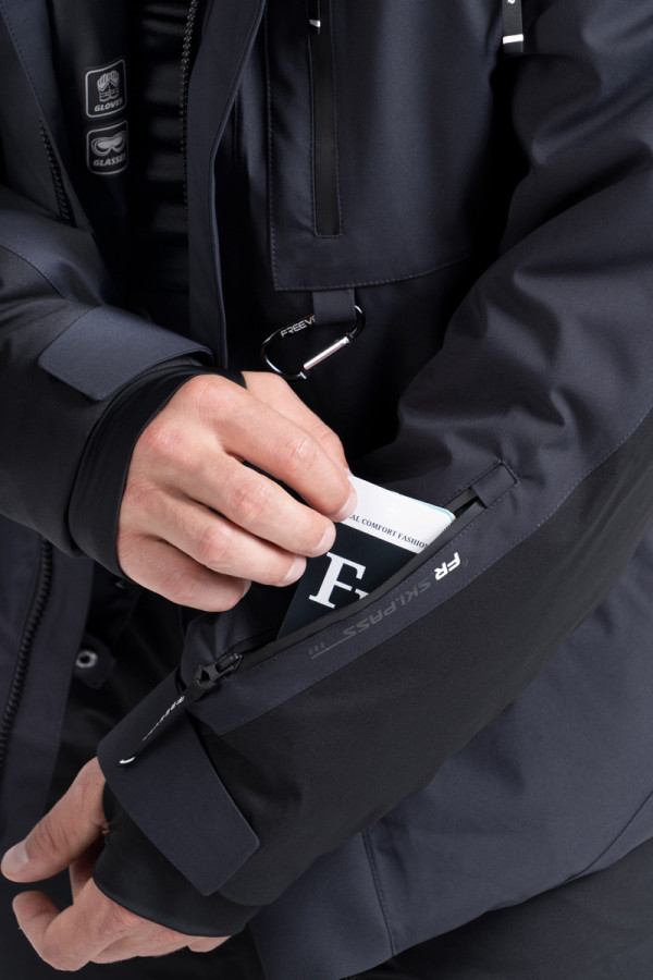 Men's Freever NF 21639 gray ski jacket, Фото №3- freever.ua