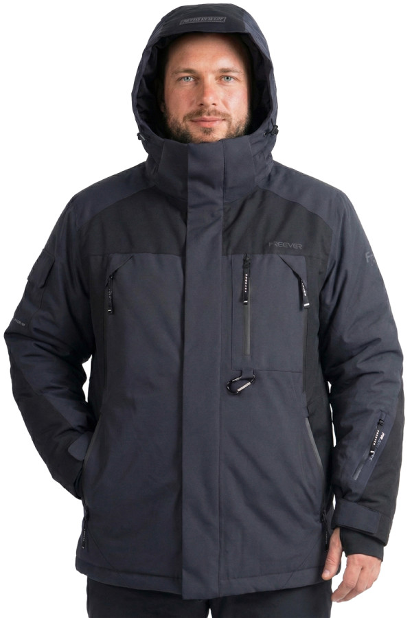 Men's Freever NF 21640 (batallion) gray ski jacket