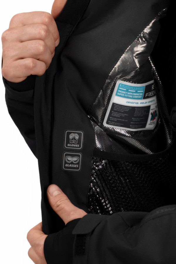 Men's ski jacket Freever NF 21642 black, Фото №3- freever.ua