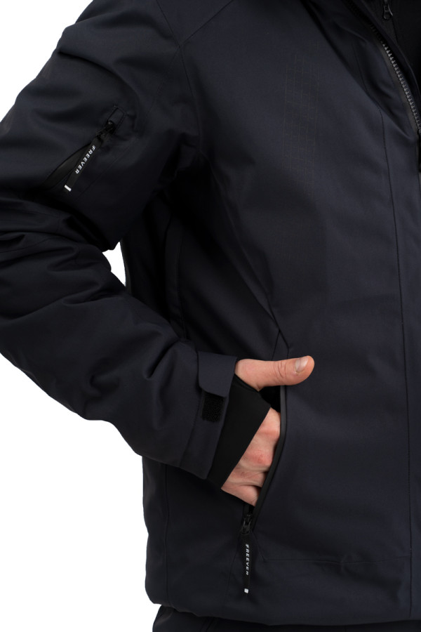 Men's ski jacket Freever NF 21642 gray, Фото №6- freever.ua