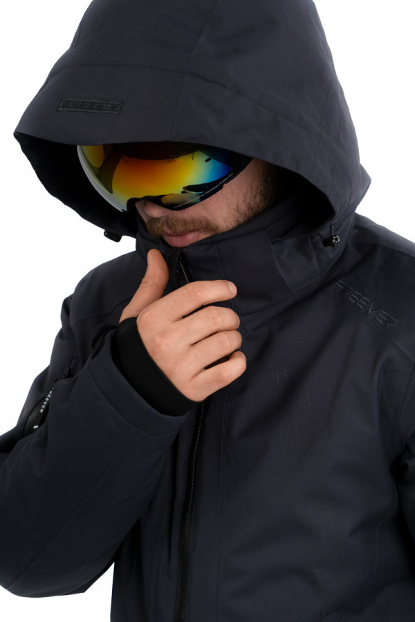 Men's ski jacket Freever NF 21642 gray, Фото №3- freever.ua