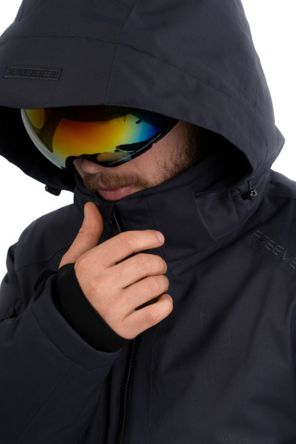 Men's ski jacket Freever NF 21642 gray, Фото №3- freever.ua